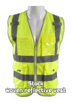 Stock woven reflective vest Stock woven reflective vest